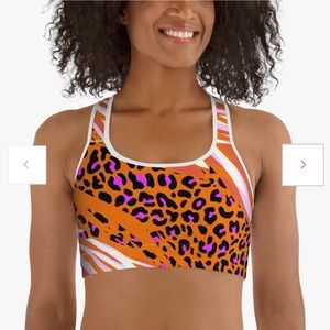 Loony Legs Sports Bra “CheeTiger” sz L